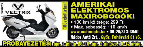 vectrix tesztvezetés